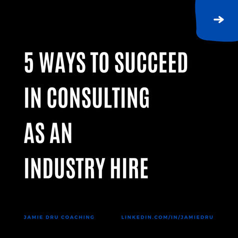 New industry hire - Ways to succeed